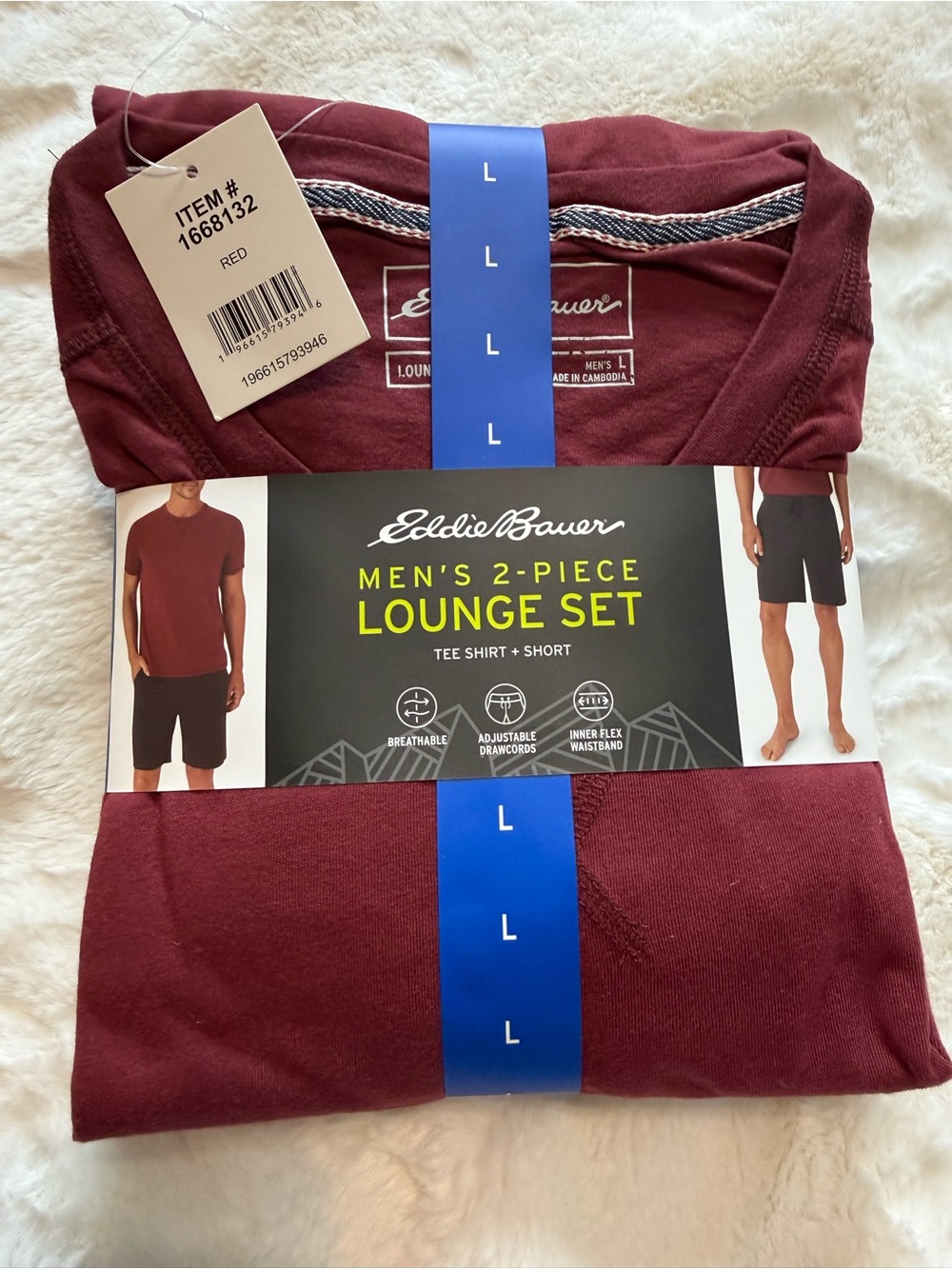 NWT Eddie Bauer Men's 2-Piece Lounge Set